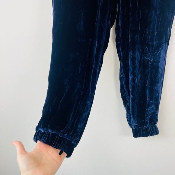 Rails women’s blue velvet jogger drawstring size small - Picture 3 of 5